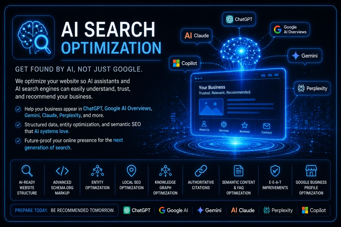 AI search optimization for Knox Indiana and Northwest Indiana businesses — helping local companies appear in ChatGPT, Google AI Overviews, Gemini, and Perplexity results.